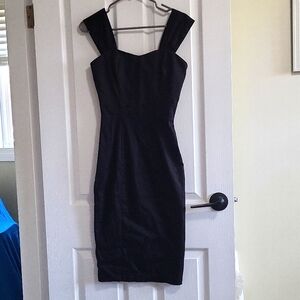 Collectif black wiggle pencil dress